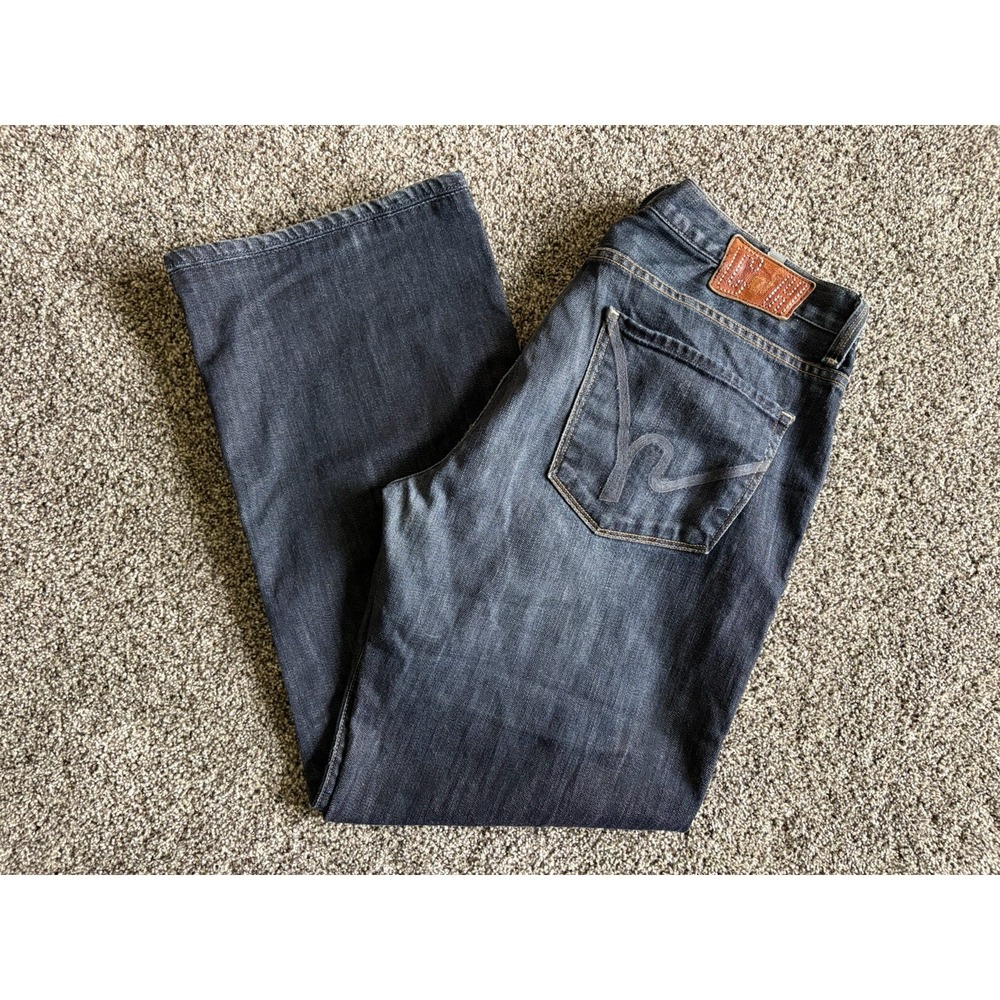 Citizens of Humanity Evans Relaxed Jeans USA‎ Made Dark Wash Denim Size 36x29